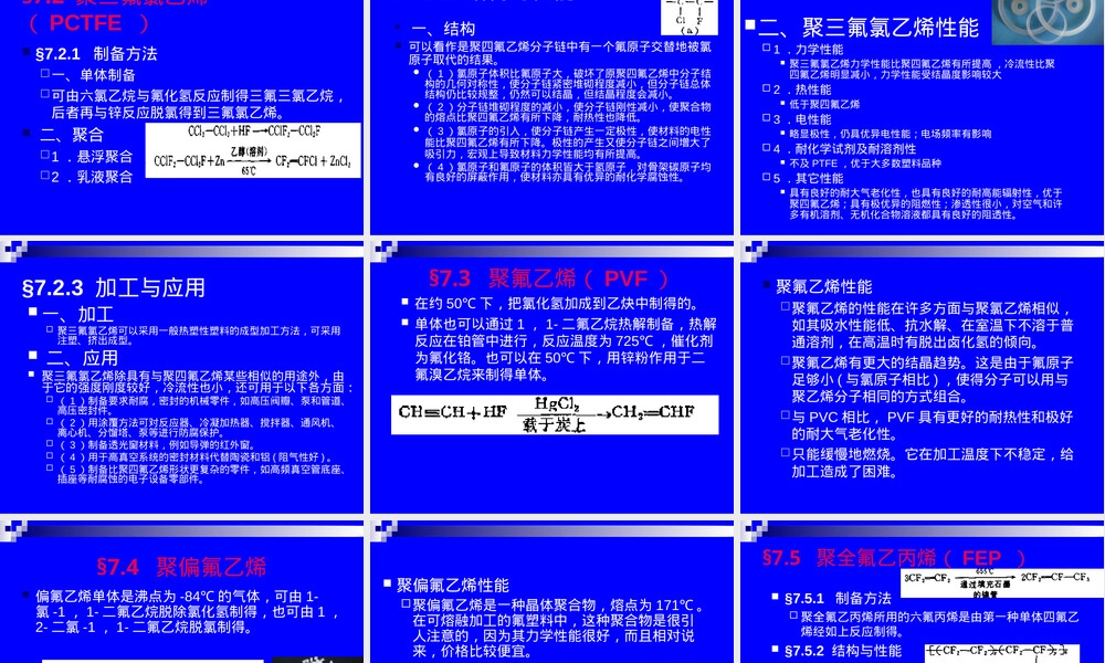 氟塑料材料特性与应用教学PPT课件.ppt
