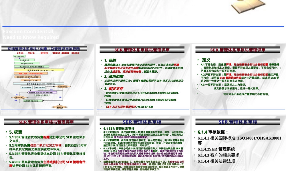 SER管理体系审核与管理评审PPT课件.ppt