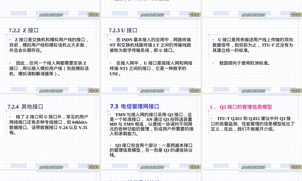 第7章接入网接口及其协议教学PPT课件.ppt