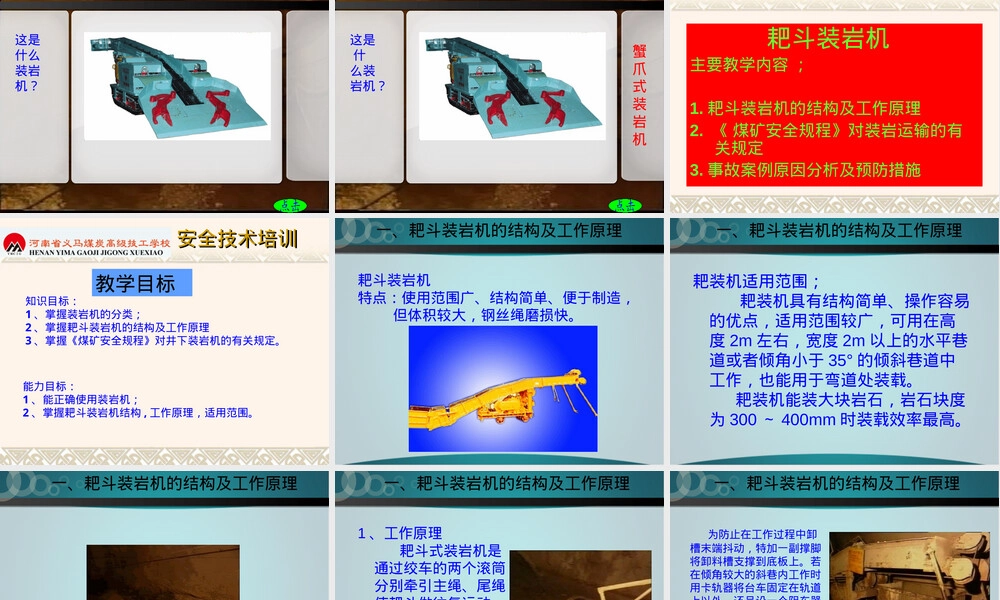 耙斗装岩机教学PPT课件.ppt