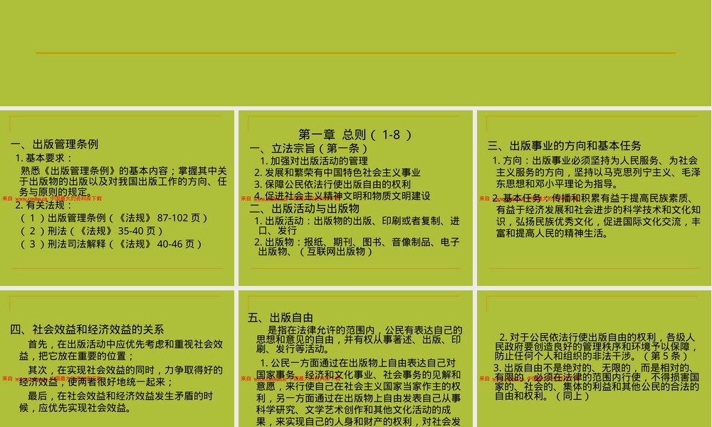 出版行业出版管理法规教学PPT课件.ppt