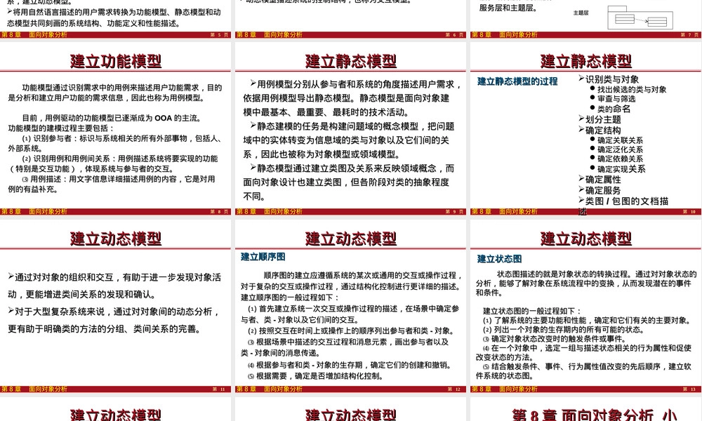 第8章面向对象分析软件工程PPT课件.ppt
