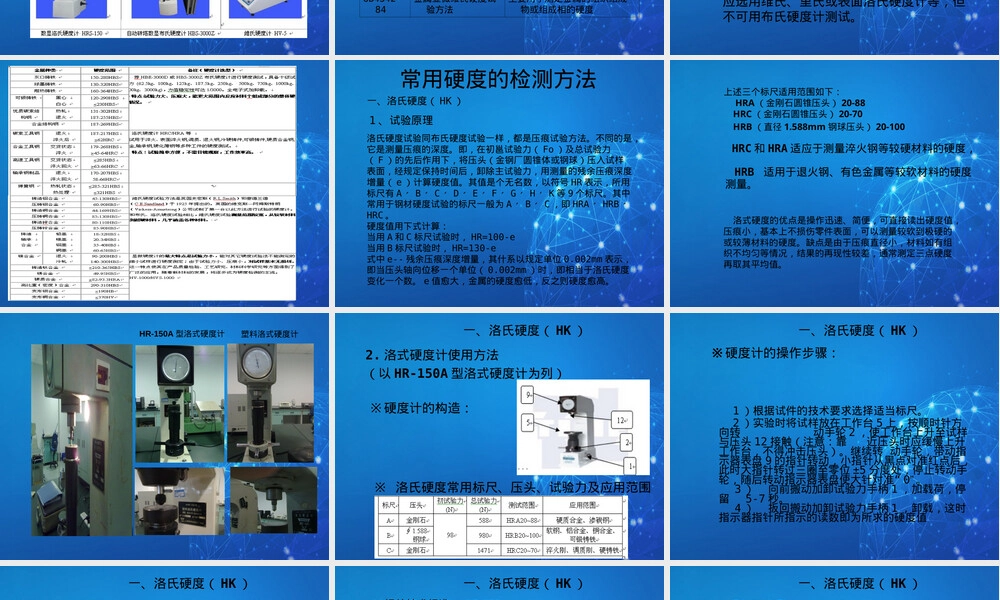常用材料硬度及检测方法PPT课件.ppt