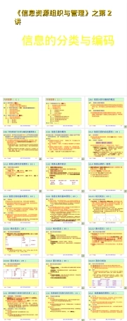 信息资源组织与管理第二章信息分类与编码PPT课件.ppt