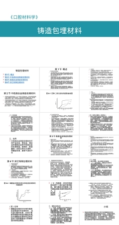 口腔材料学铸造包埋材料教学PPT课件.pptx
