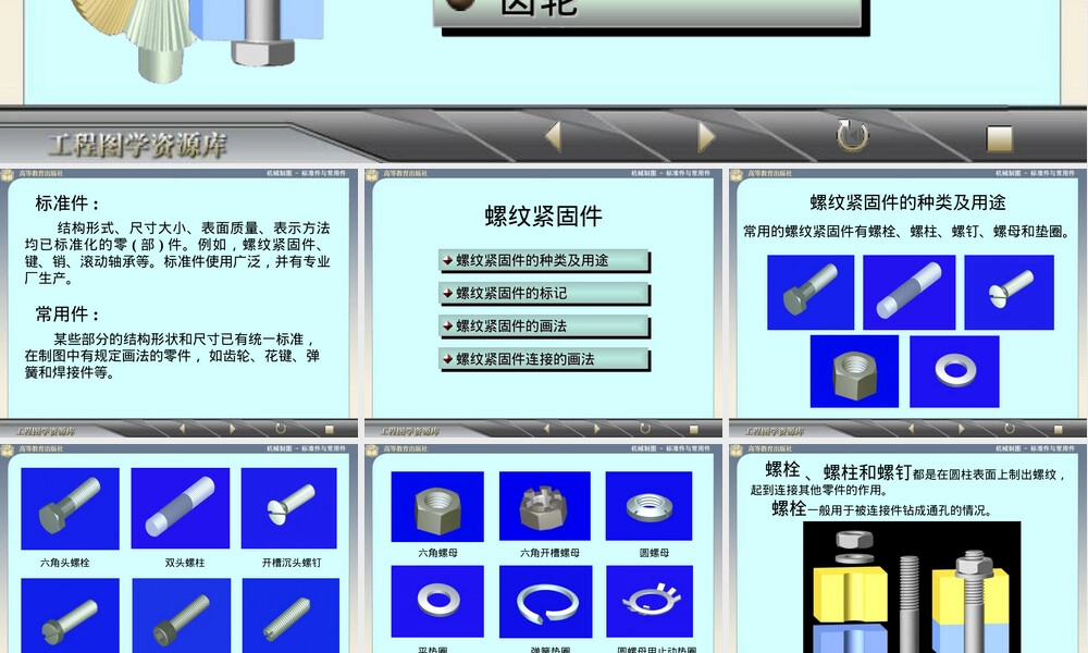 螺纹紧固件及其连接画法教学PPT课件.ppt