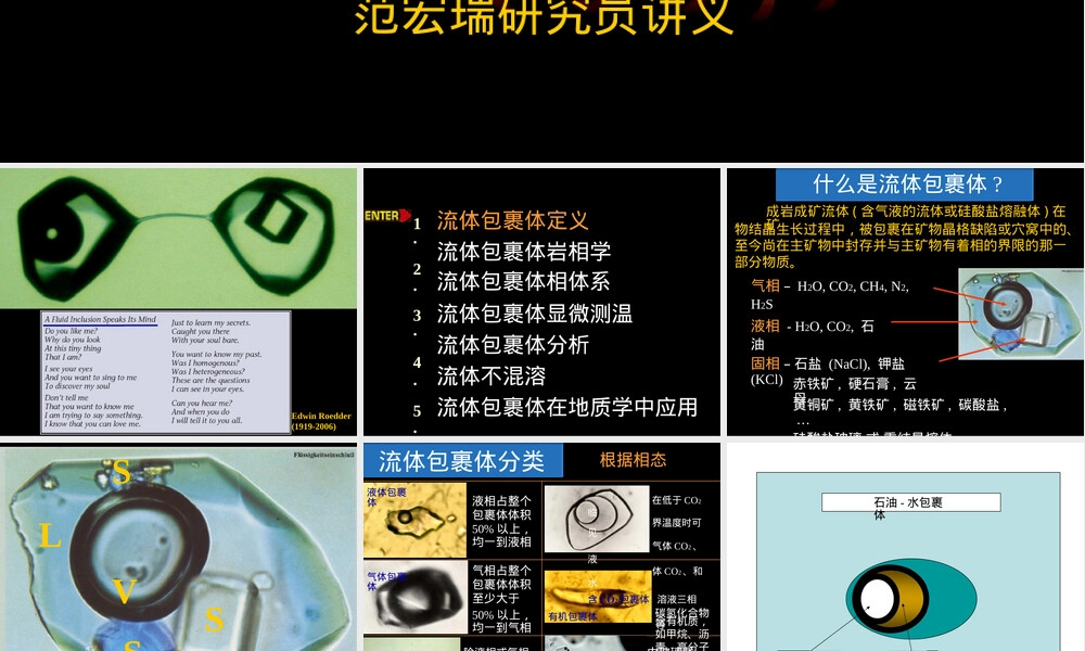 流体包裹体及其应用PPT课件.pptx