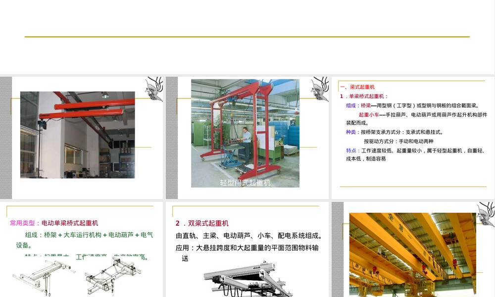 桥式起重机结构原理教学PPT课件.ppt
