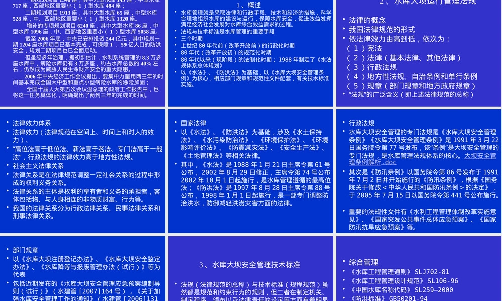 水库大坝运行管理法规与技术标准PPT课件.pptx