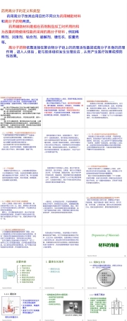 药物医学高分子材料制备PPT课件.ppt