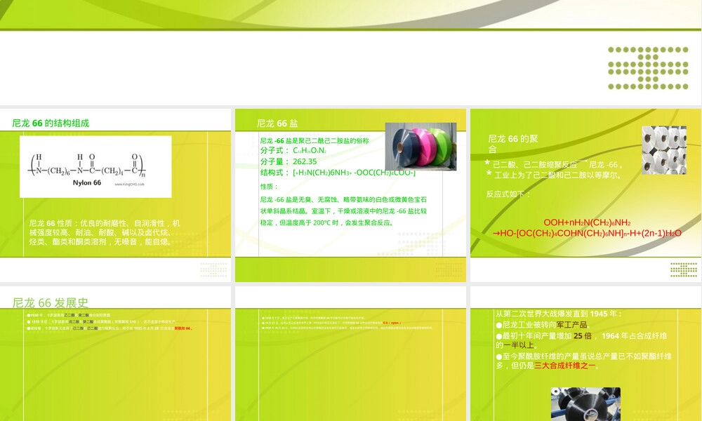 尼龙66材料特性与应用教学PPT课件.ppt