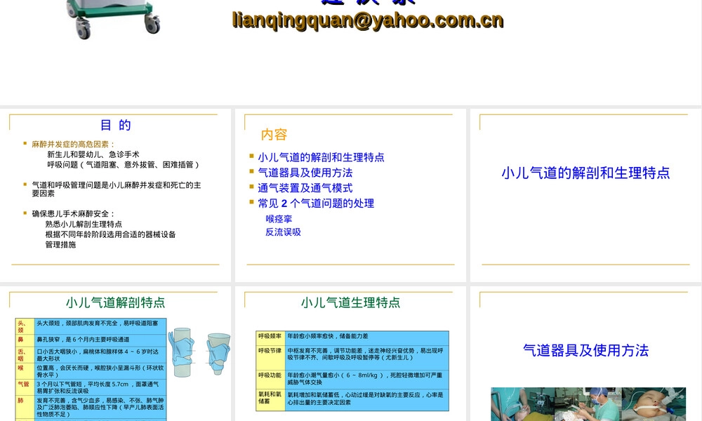 小儿气道和呼吸管理指南PPT课件.ppt