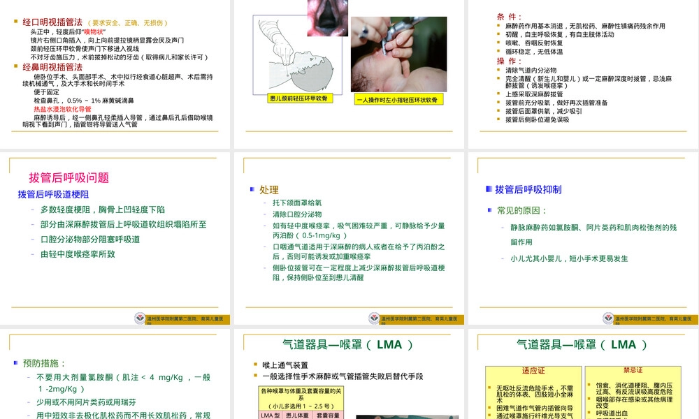 小儿气道和呼吸管理指南PPT课件.ppt