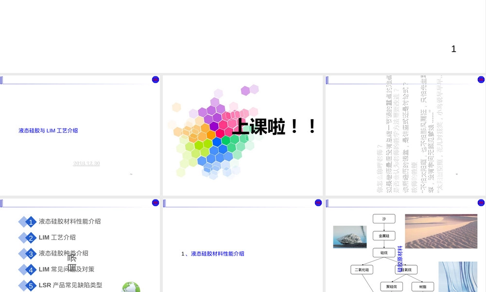 液态硅胶材料与LIM工艺介绍PPT课件.ppt