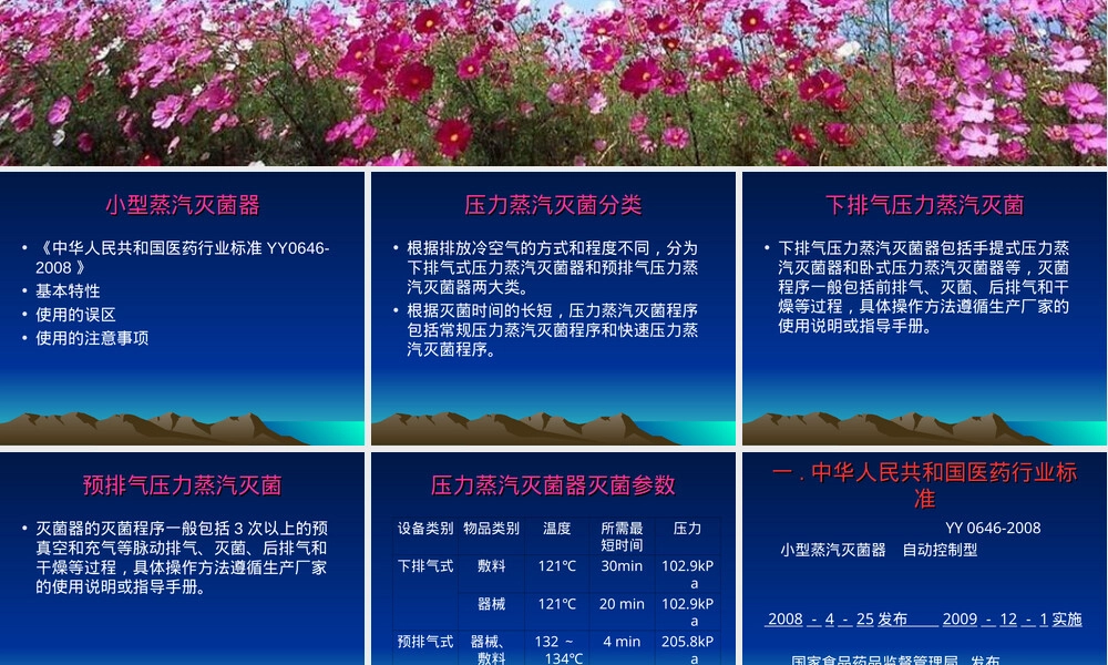 小型蒸汽灭菌器的使用管理概要.ppt
