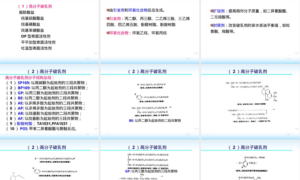 油田化学乳化原油破乳与起泡原油消泡PPT课件.ppt