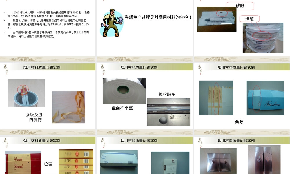 烟用材料质量交流PPT课件.ppt