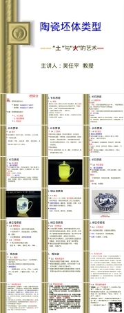陶瓷坯料类型教学PPT课件.ppt