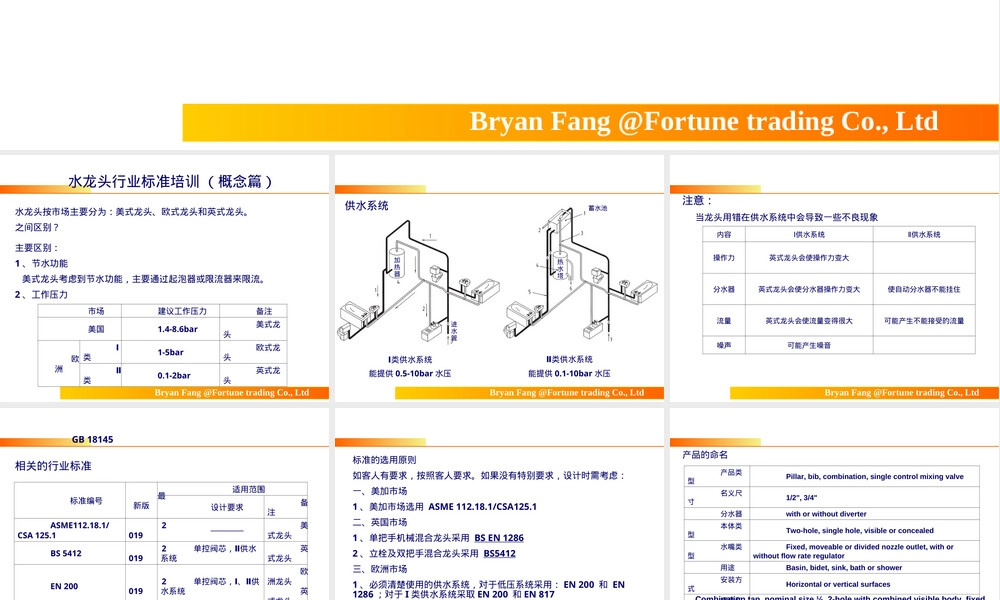 水龙头标准与认证介绍PPT课件.ppt