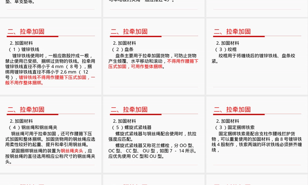 装载加固材料认知教学PPT课件.pptx