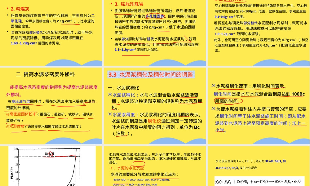 油井水泥及其外加剂教学PPT课件.pptx
