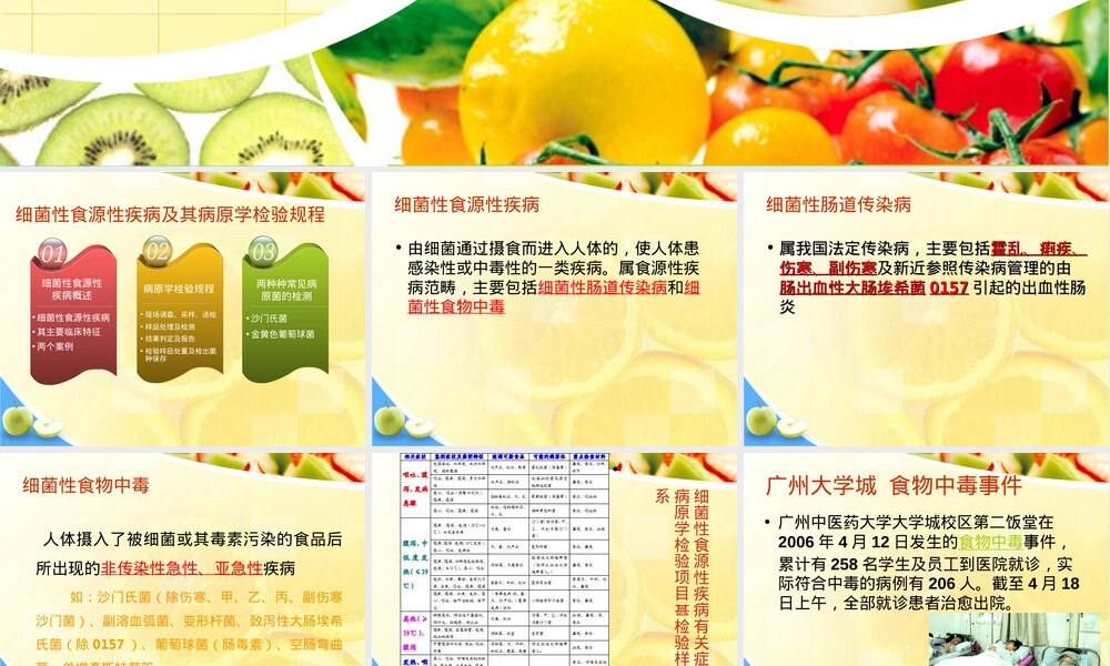 细菌性食源性疾病及其病原学检验规程PPT课件.ppt