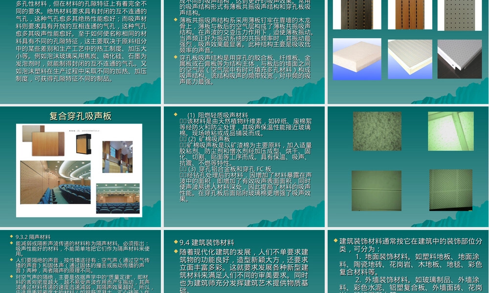 吸声隔声材料PPT课件.ppt