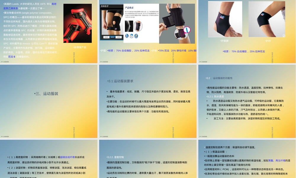 田径用品服装户外休闲PPT课件.ppt