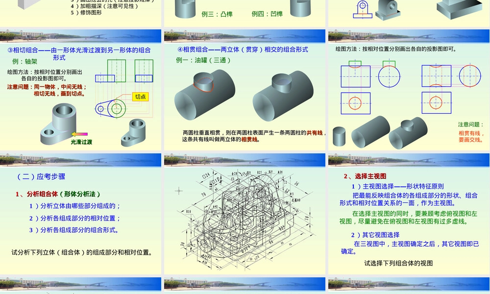 组合体投影与尺寸标注教学PPT课件.ppt