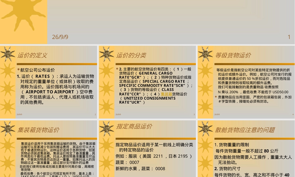 运价与集装器管理航空公司教学PPT课件.ppt