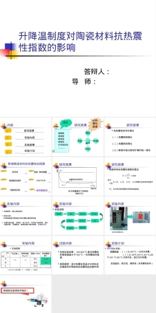 陶瓷材料抗热震性开题PPT课件.ppt