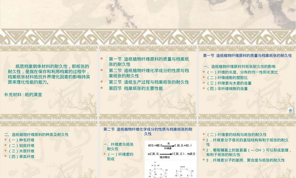 纸质档案材料耐久性分析PPT课件.ppt