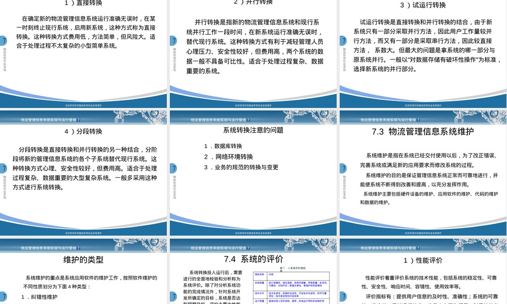 物流管理信息系统实现与运行管理PPT课件.pptx