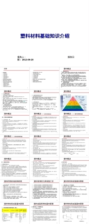 塑料材料基础知识教学PPT课件.ppt
