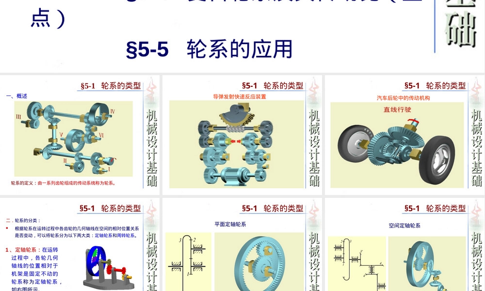 行星轮系及其传动比教学PPT课件.ppt
