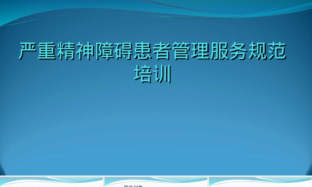 严重精神障碍患者管理服务规范PPT课件.ppt
