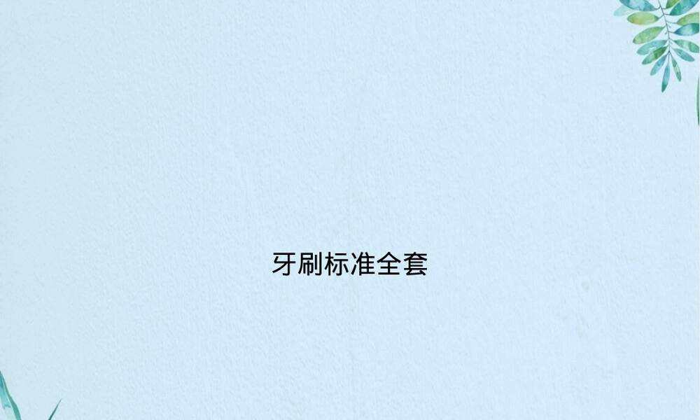 牙刷标准全套PPT课件.ppt