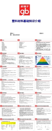 塑料件材料基础知识PPT课件.ppt