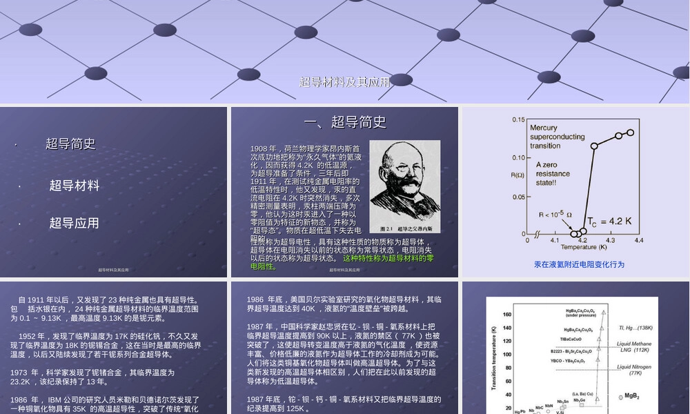 超导材料及其应用教学PPT课件.ppt