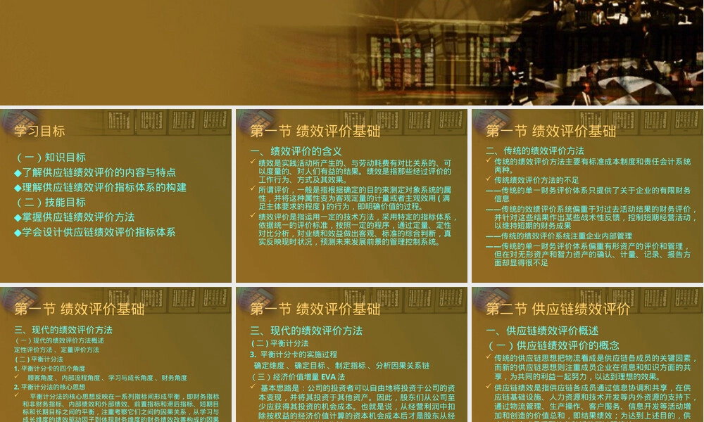 第十章供应链管理绩效评价PPT课件.ppt