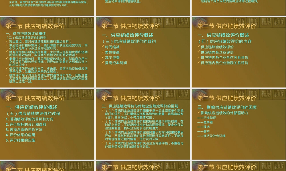 第十章供应链管理绩效评价PPT课件.ppt