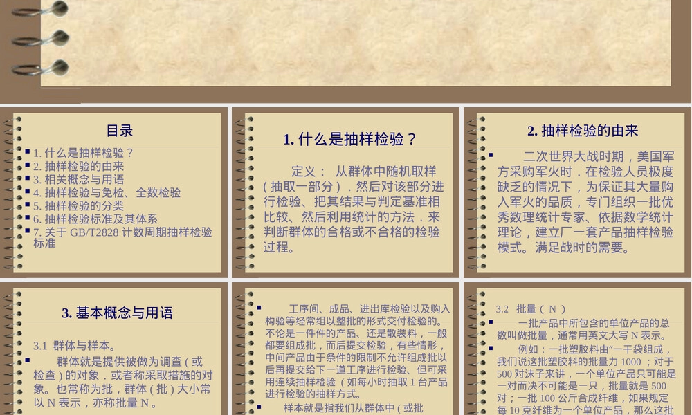 抽样检验及其标准PPT课件.pptx