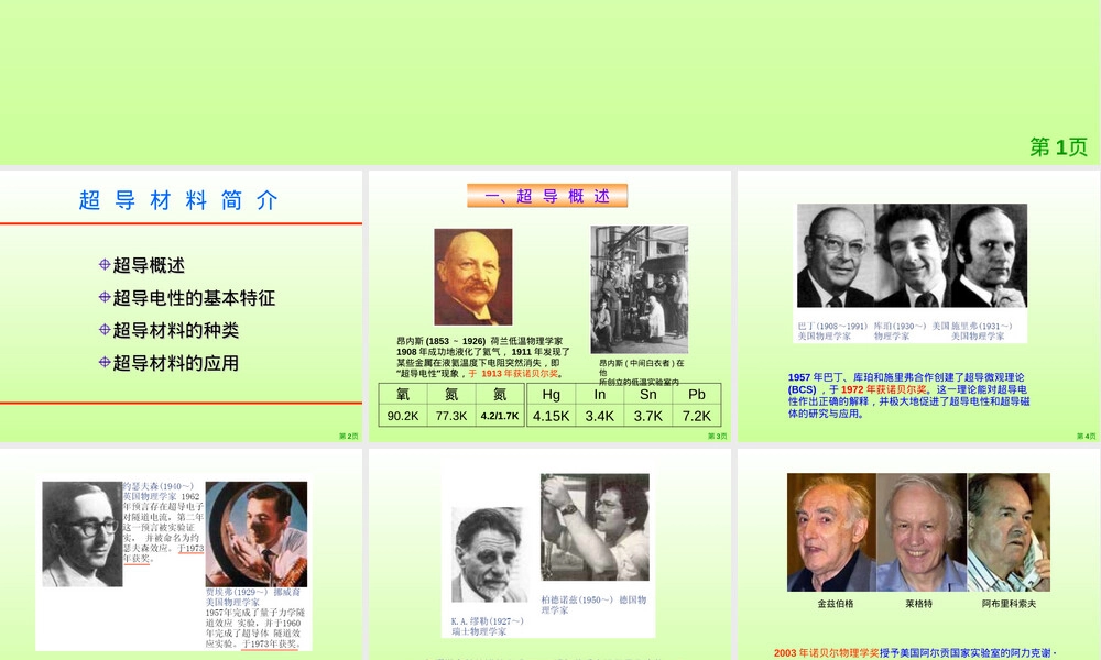 超导材料介绍PPT课件.ppt
