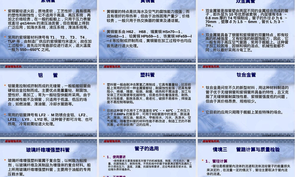 船用管子及其附件选型PPT课件.ppt