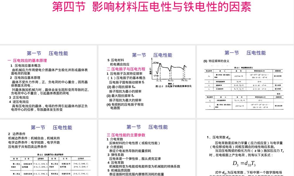 第八章材料的压电与铁电性能教学PPT课件.ppt
