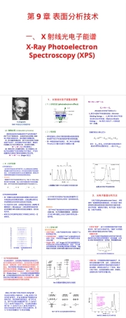 材料方法表面分析技术XPS教学PPT课件.ppt