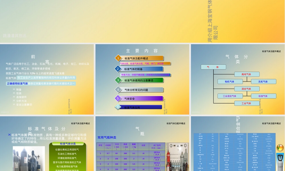 标准气体及其应用教学PPT课件.ppt
