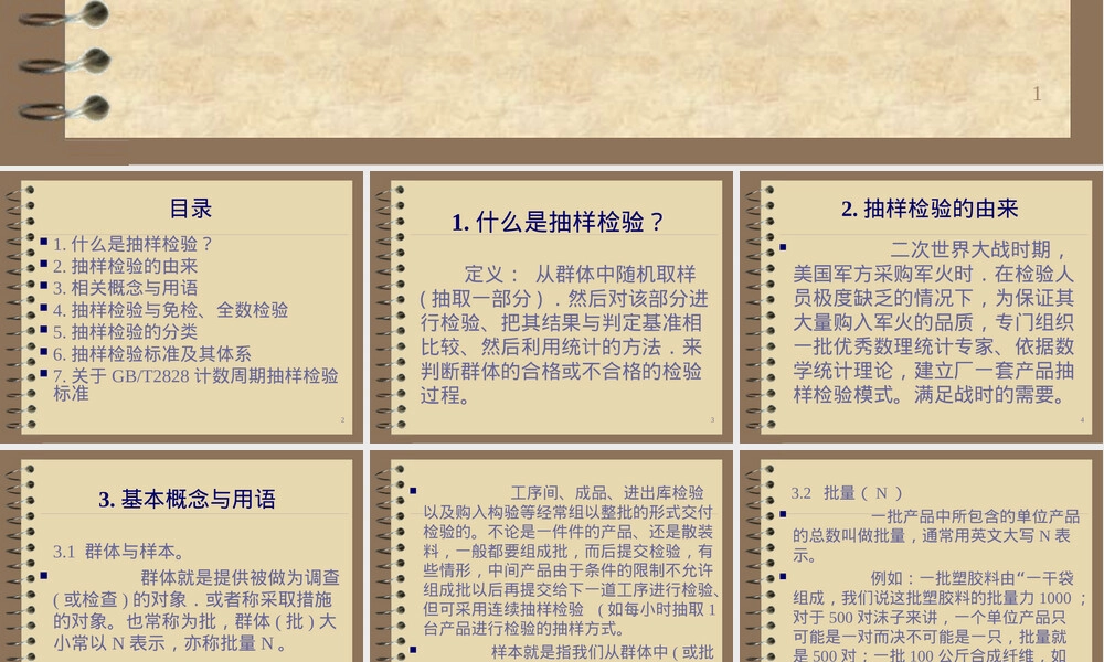 抽样检验及其标准教学PPT课件.ppt