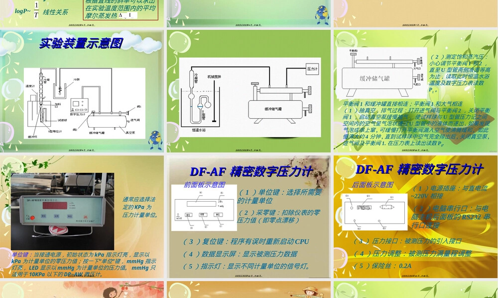 饱和蒸汽压测定实验PPT课件.ppt