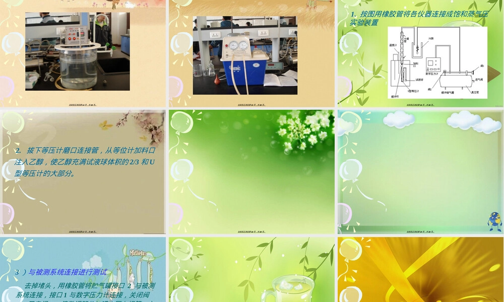 饱和蒸汽压测定实验PPT课件.ppt